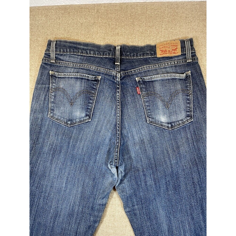 Levis 515 Womens Classic Bootcut 5 Pocket Denim Blue Jeans Size 12 *Flaws* - Picture 10 of 11